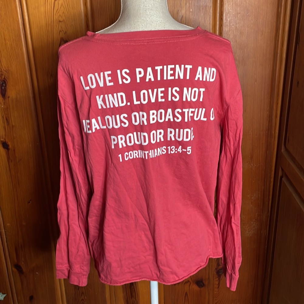 Electric Pink Love I Corinthians 13 Shirt